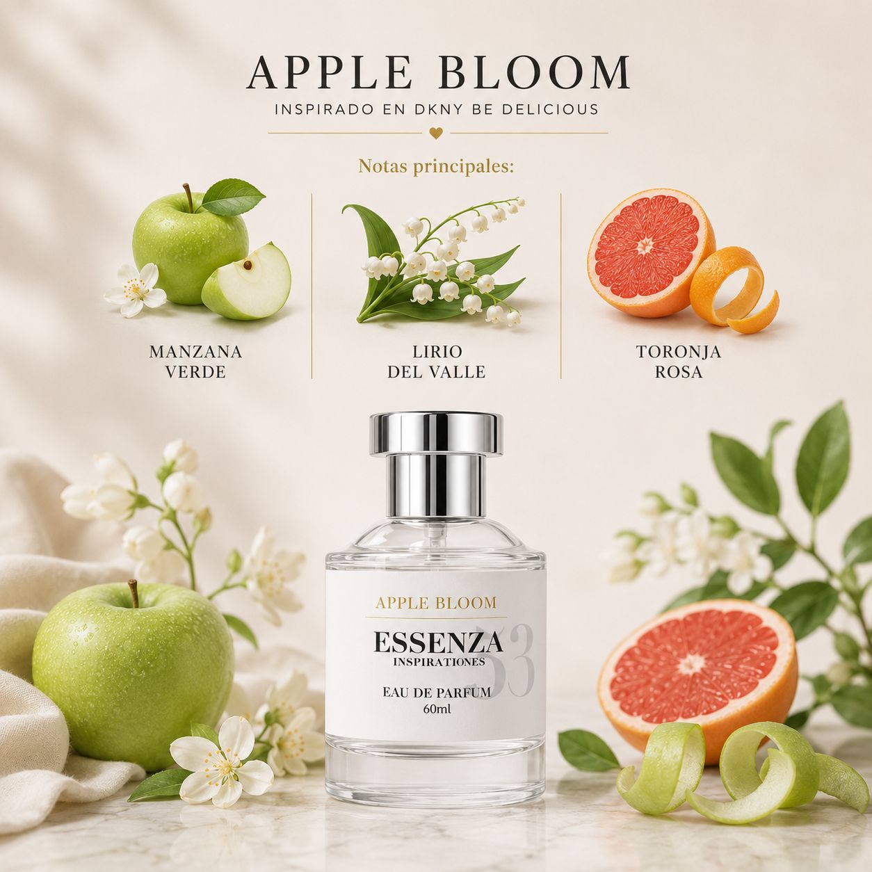 Apple Bloom / Inspirado en Dkny Be Delicius - Donna Karan