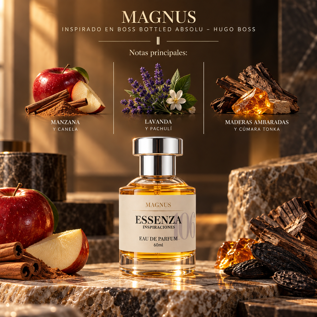 Magnus / Inspirado en Boss Bottled Absolu - Hugo Boss