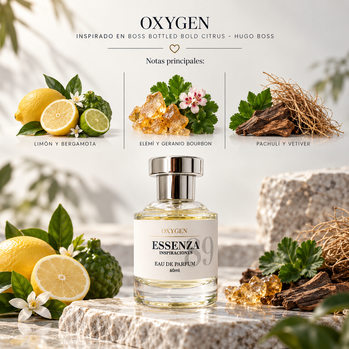 Oxygen / Inspirado en Boss Bottled Bold Citrus - Hugo Boss