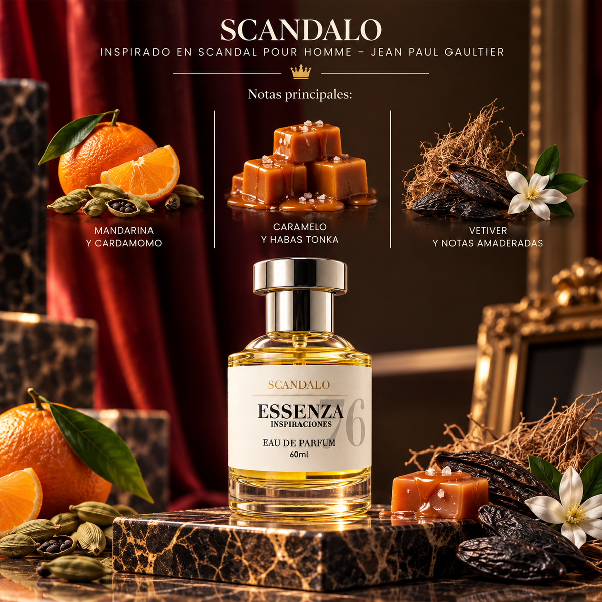 Scandalo / Inspirado en Scandal Pour Homme - Jean Paul Gaultier