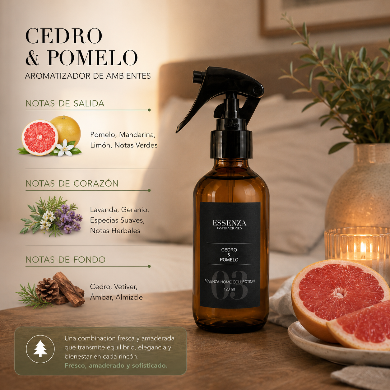 Home Spray Cedro & Pomelo