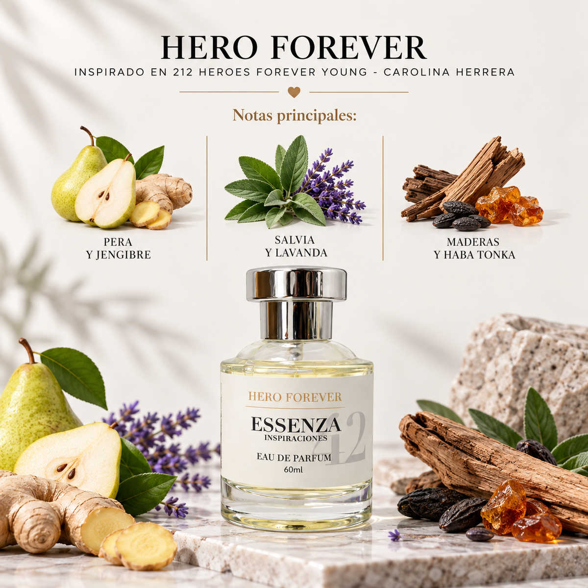 Hero Forever / Inspirado en 212 Heroes Forever Young - Carolina Herrera