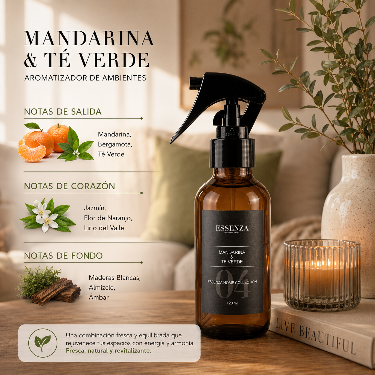 Home Spray Mandarina & Té Verde