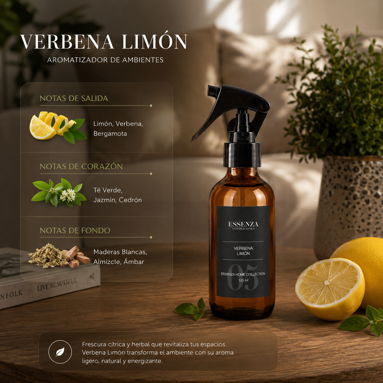 Home Spray Verbena Limón